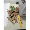 Image 2 : JACK POT LOT VINTAGE LINCOLN LOGS, 100S OF PIECES