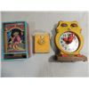 Image 1 : LOT 3 VINTAGE CHILDS TOYS: TOMY ANSWER CLOCK