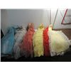 Image 1 : LOT 6 VINTAGE 1950S LADYS PROM DRESSES, VERY RETRO