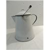 Image 1 : 13"H VINTAGE ENAMALWARE COFFE POT KETTLE