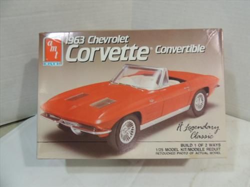 AMT ERTL PLASTIC MODEL KIT 1963 CORVETTE CONVERT