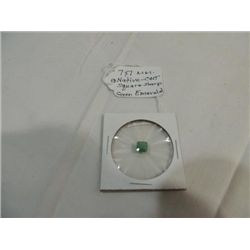 GEM STONE NATIVE CUT 7X7MM GREEN EMERALD