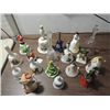 Image 1 : LOT 21 CERAMIC & GLASS HOLIDAY BELLS