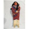 Image 1 : ANTIQUE NATIVE AMERICAN DOLL WITH BABY, FACE LOOKS