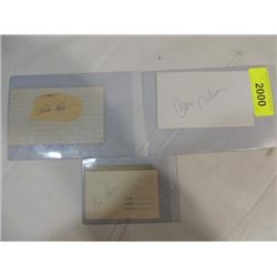 LOT 3 BASEBALL AUTOGRAPHS NELSON, HEGAN & SKOWEN