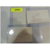 Image 1 : LOT 3 BASEBALL PLAYER AUTOGRAPHS: COOPER, IVIE,