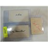 Image 1 : LOT 3 BASEBALL PLAYER AUTOGRAPH: DRAGO, MCCABE &