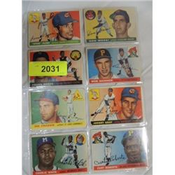 LOT 8 1955 BASEBALL PLAYER CARDS: 85, 61, 88, 87,