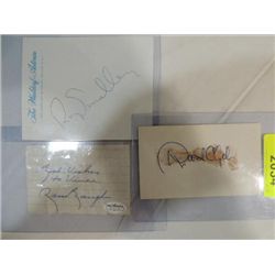 LOT 3 BASEBALL PLAYER AUTOGRAPH: CLYDE, SMALLEY &