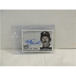 1999 UPPER DECK BASEBALL CARD AUTOGRAPH SCHMIDT