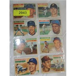 LOT 8 1956 TOPPS BASEBALL PLAYER CARDS: 108, 317,