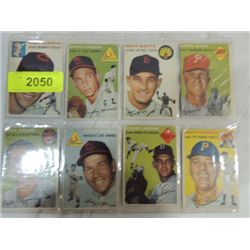 LOT 8 1954 TOPPS BASEBALL PLAYER CARDS: 213, 247,