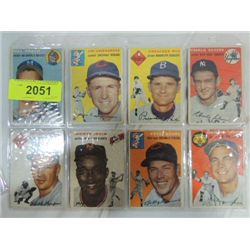 LOT 8 1954 TOPPS BASEBALL PLAYER CARDS: 193, 96,