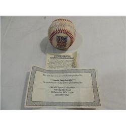 NEGRO BASEBALL AUTOGRAPH DOUBLE DUTY RADCLIFF COA