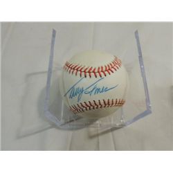 RAWLINGS BASEBALL AUTOGRAPH TRACY JAMES COA