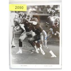 8X10 FOOTBALL PHOTO AUTOGRAPH ERIC SANDERS COA