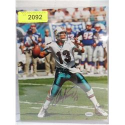 8X10 FOOTBALL PHOTO AUTOGRAPH DAN MARINO COA