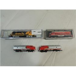 LOT 4 N GAUGE (3) ELECTRICAL TRAIN ENGINES & 1