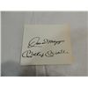 Image 1 : MANTLE & DIMAGGIO CUT SIGNATURE AUTOGRAPH NO COA