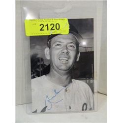 4X6 BASEBALL PHOTO AUTOGRAPHED JIM ARCHER COA