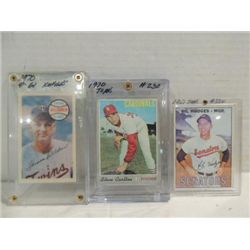 LOT 3 TOPPS $ KELLOGGS BASEBALL CARDS: HODGES,