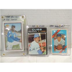 LOT 3 TOPPS, KELLOGGS, BOWMAN BASEBALL CARDS: