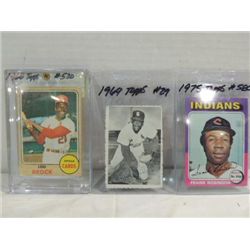 LOT 3 TOPPS BASEBALL CARDS: 1975 #580 ROBINSON,