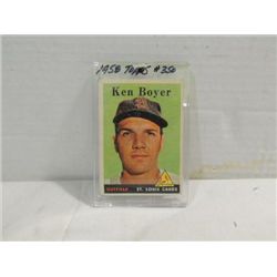 1958 TOPPS #350 BASEBALL PLAYER CARD KEN BOYER