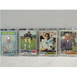 LOT 4 TOPPS FOOTBALL CARDS: 1972 #244 JOINER, 1978