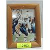 Image 1 : 6X8 FOOTBALL PHOTO AUTOGRAPHED ZACH THOMAS
