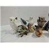 Image 3 : LOT 11 CERAMIC & GLASS BIRDS, SEVERAL OWLS, DOVES