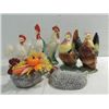Image 1 : LOT 7 VINTAGE CERAMIC ROOSTER & HEN SETS