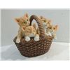 Image 1 : LARGE CERAMIC BASKET-O-KITTIES.