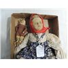 Image 1 : LOT 2 VINTAGE RUSSIAN TEA COZIE & SMALL DOLL