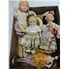 Image 1 : LOT 4 VINTAGE SMALL DOLLS: GINNY VOGUE DOLL,