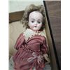 Image 1 : VINTAGE 13"L PORCELAIN HEAD & COMPOSIT LIMB DOLL