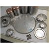 Image 2 : LOT 6 VINTAGE ALUMINUM ITEMS: 4 NESTED CANNISTER,