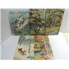 Image 1 : LOT 5 VINTAGE 1950S PAINT BY NUMBERS 12X18 PICTURE