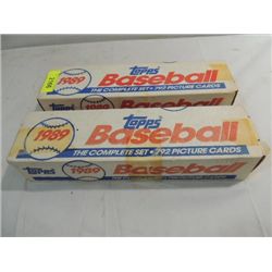 LOT 2 1989 TOPPS BASEBALL PLAYER CARDS FACTORY SET