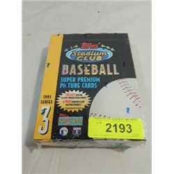 1993 TOPPS STADIUM CLUB BASEBALL CARDS FACTORY SET