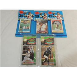 LOT 5 FOOTBALL & BASEBALL TRADING CARDS PACKS