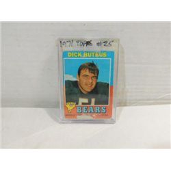 1971 TOPPS #25 FOOTBALL PLAYER CARD DICK BUTKUS