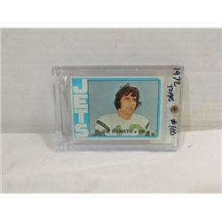 1972 TOPPS #100 FOOTBALL PLAYER CARD JOE NAMATH