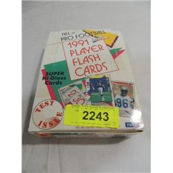 1991 PACIFIC FOOTBALL FLASH CARDS WAX PACKS