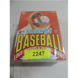 1991 FLEER WAX PACK BASEBALL CARDS FACTORY SET