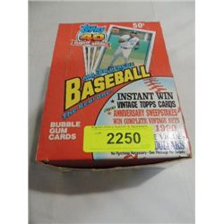 1990 TOPPS WAX PACK BASEBALL PLAYER CARDS FACTORY