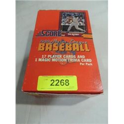 1988 SCORE WAX PACK BASEBALL CARDS FACTORY SET