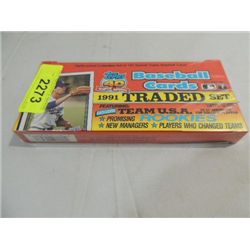 1991 TOPPS TRADED BASEBALL CARDS FACTORY SET