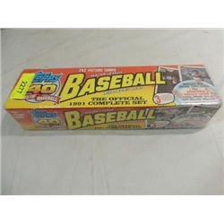 1991 TOPPS BASEBAL PLAYER CARDS FACTORY SET