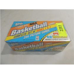 1992-93 TOPPS BASKETBALL PLAYER CARDS FACTORY SET